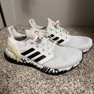 Womens adidas UltraBoost 20 'Paint Splatter - White Black'